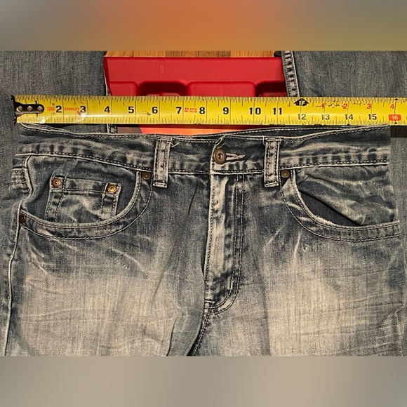 FLYPAPER Men’s Jeans in a bootcut style & great rear pocket design 31 x 32 - Picture 9 of 9